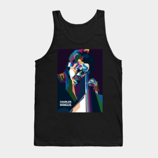 Popart Charles Mingus in WPAP Tank Top